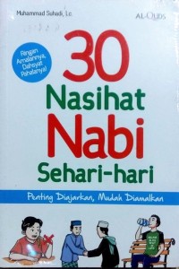 Image of 30 NASEHAT NABI SEHARI- HARI