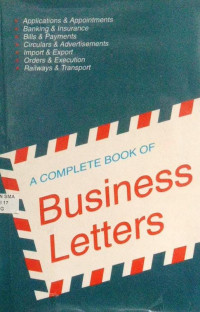 Image of A COMPLETE BOOK OF BUSINESS LETTERS