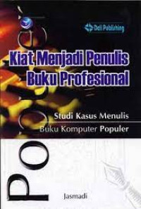 Kiat Menjadi Penulis Buku Profesional