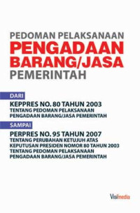 PEDOMAN PENGADAAN BARANG/JASA PEMERINTAH