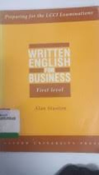 WRITTEN ENGLISH FOR BUSINESS